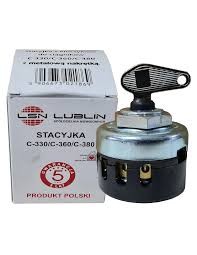Stacyjka z kluczykiem metalowa nakrętka C330 C360 C385 BIZON