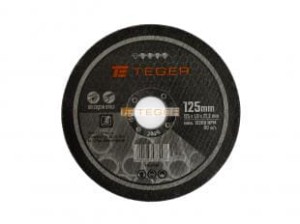 Tarcza korundowa do cięcia 125x 1.0 mm TEGER