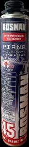 Piana poliuretanowa letnia montażowo-uszczelniająca pistoletowa 750 ml