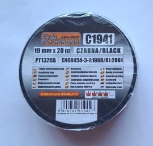 Taśma izolacyjna 19x20mb czarna