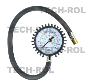 Manometr z wężykiem 35cm z końcówką samozaciskową, 15 Bar, PPM002 
