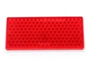 Odblask czerwony prostokątny przyklejany 105x51mm