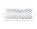 Odblask prostokątny przykręcany biały 129x51mm 